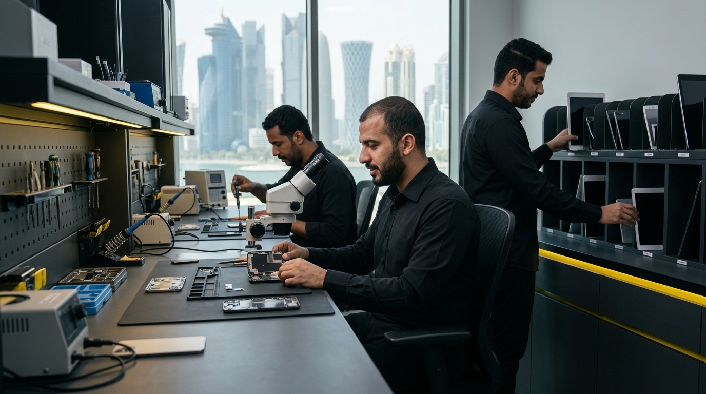 Team at work in the workshop